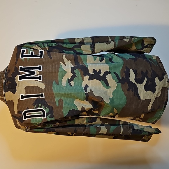 DIMEPIECE LA Camo Utility Jacket Patchwork “DIME” Military Style - Picture 8 of 16